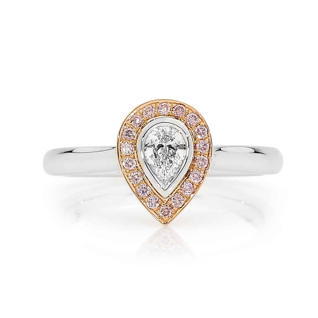 GIA Certified 3 Carat Fancy Yellow Pear Shape Rose-cut Diamond, Pink Blue Diamond  Ring - Joke Quick