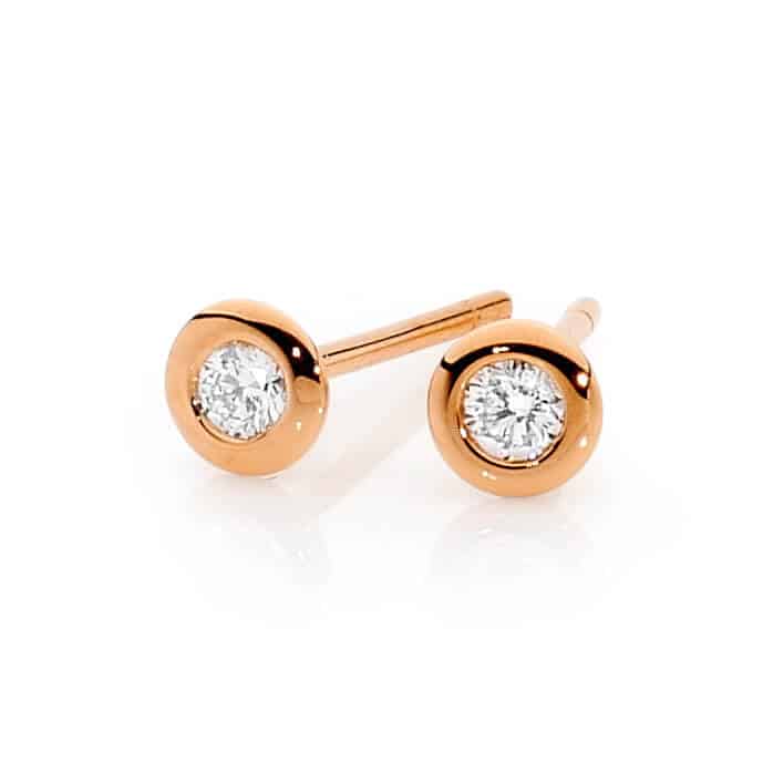 Round Brilliant Diamond Earrings By Stelios Jewellers in Perth