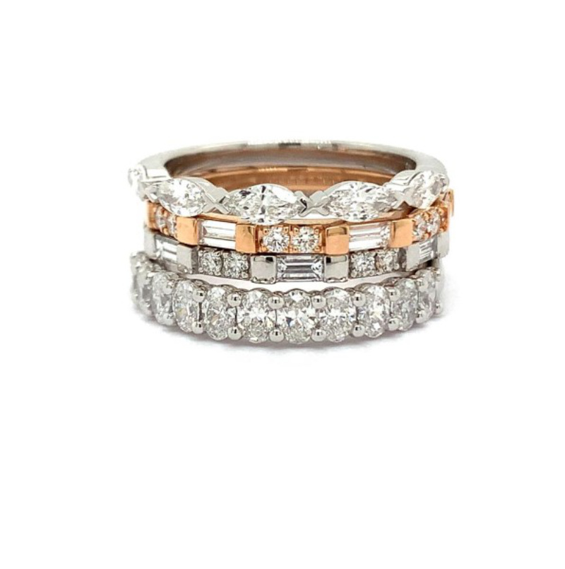 Which Order Do You Wear Engagement, Wedding, and Eternity Rings ...