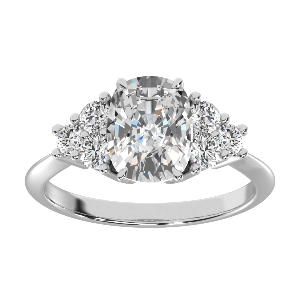 Claw Oval Diamond Ring