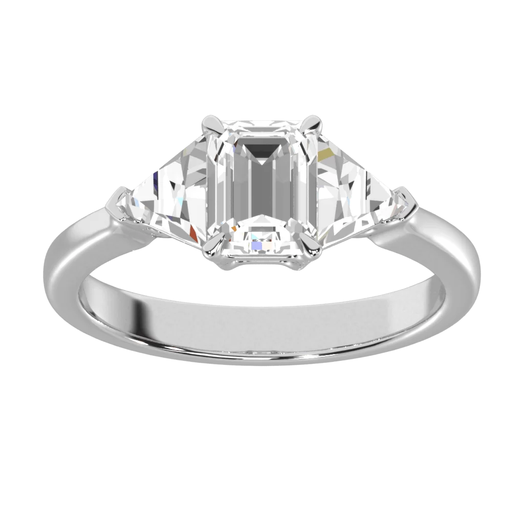 Emerald Cut Diamond Ring