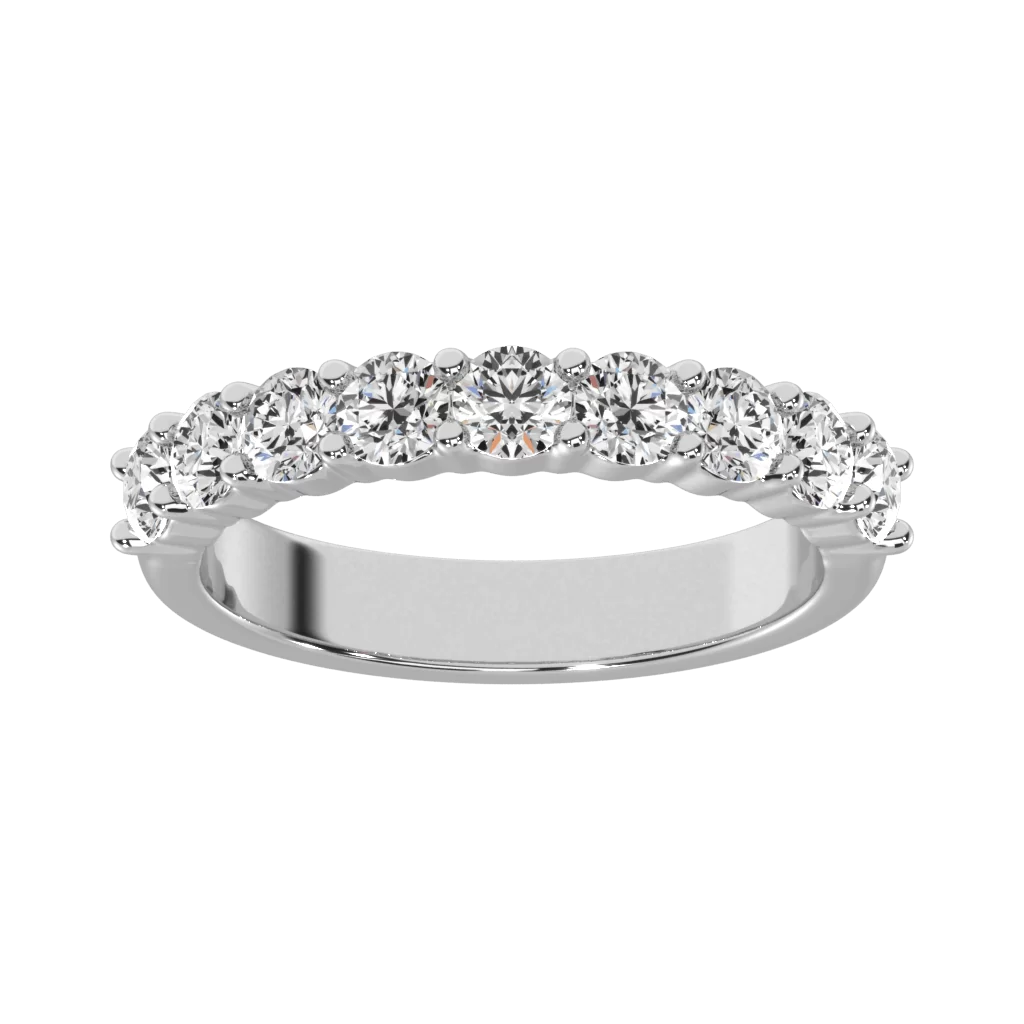 Half Eternity Diamond Wedding Band