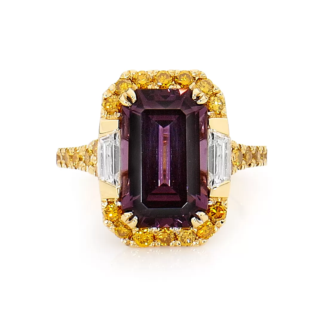 Natural Purple Spinel Ring