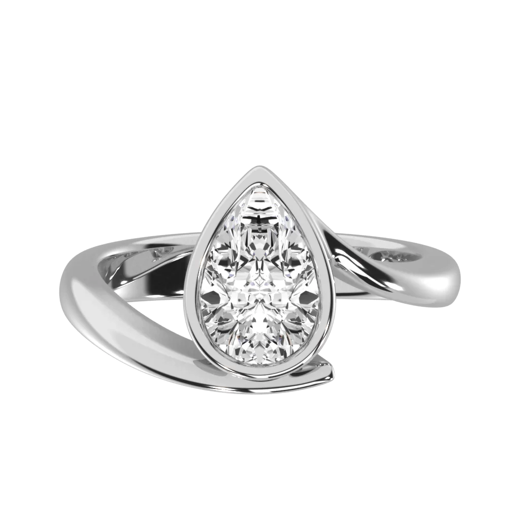 Pear Cut Diamond Ring