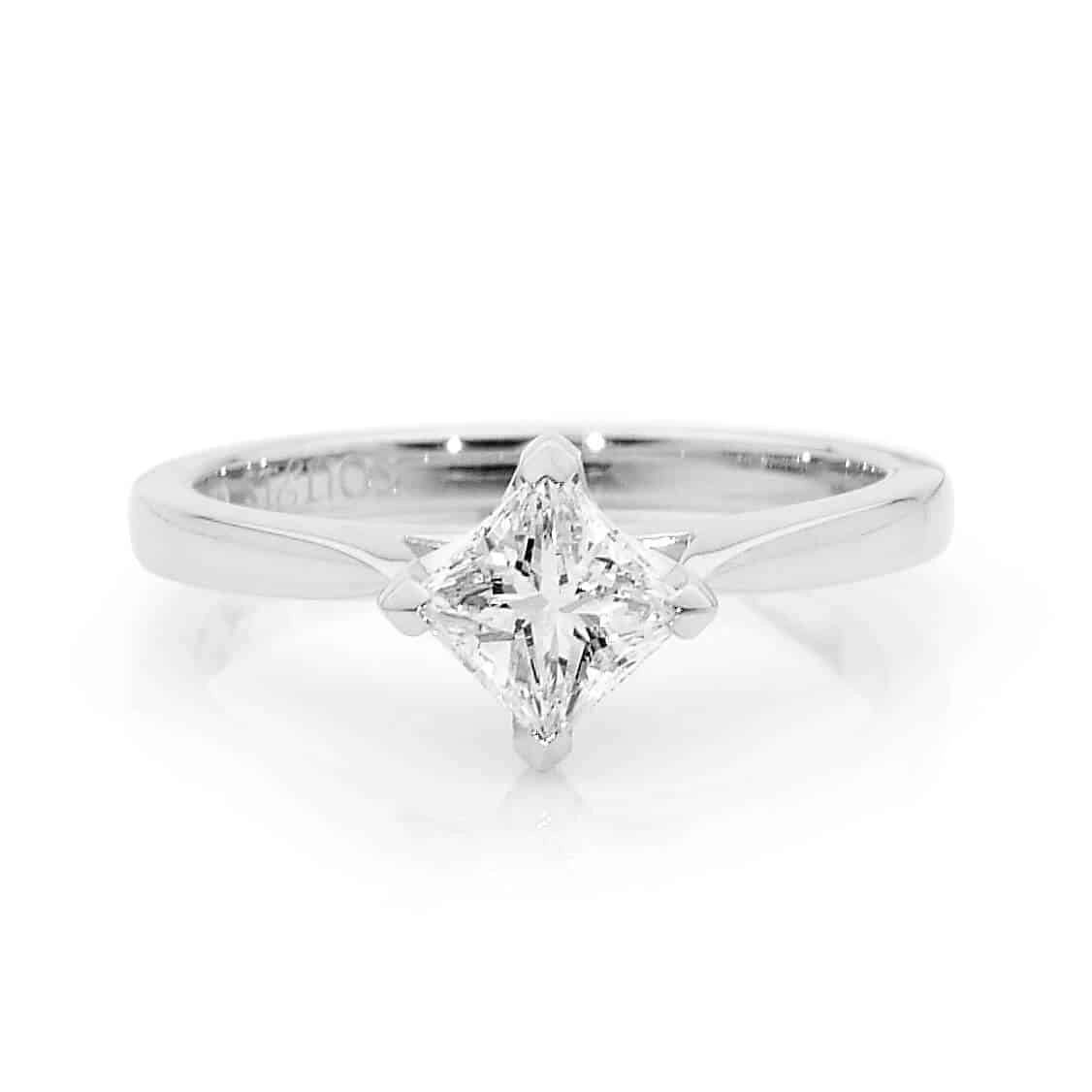 Princess Cut Solitaire Diamond Ring